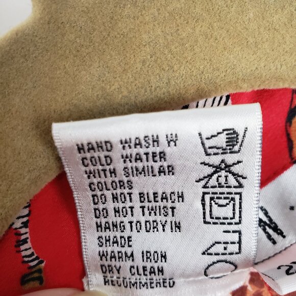 Vintage Piano Red Safari Silk Blouse Elephant Zebra Print Button Up Womens 2X - Picture 5 of 7